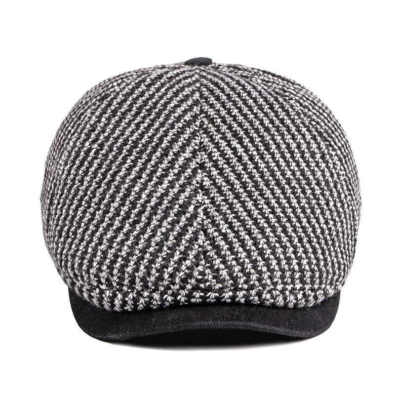 Men's British Vintage Knitted Beret Cap - Urban Caps 