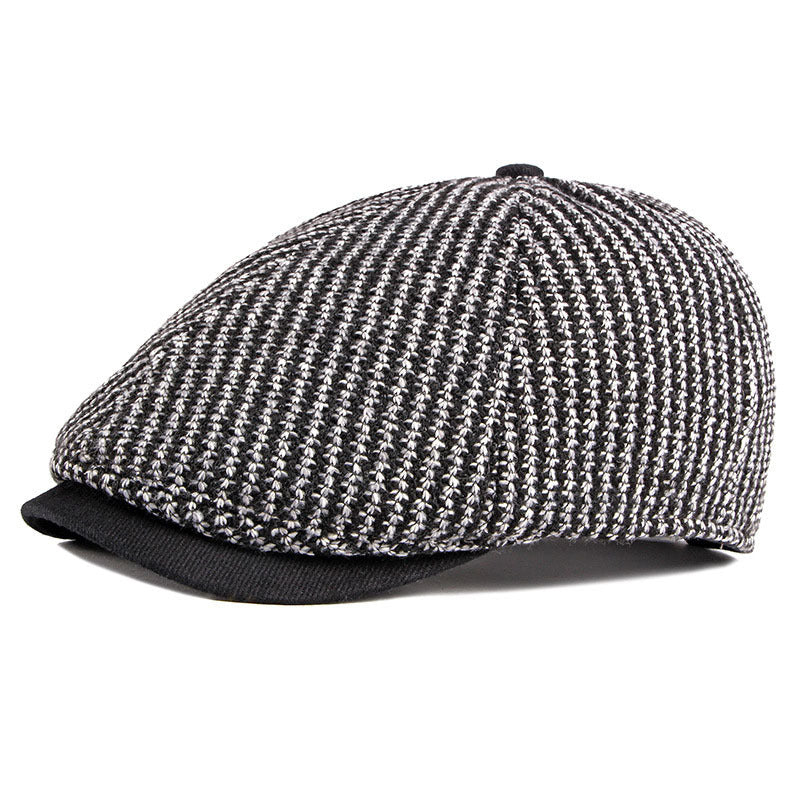 Men's British Vintage Knitted Beret Cap - Urban Caps 