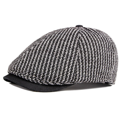 Men's British Vintage Knitted Beret Cap - Urban Caps 