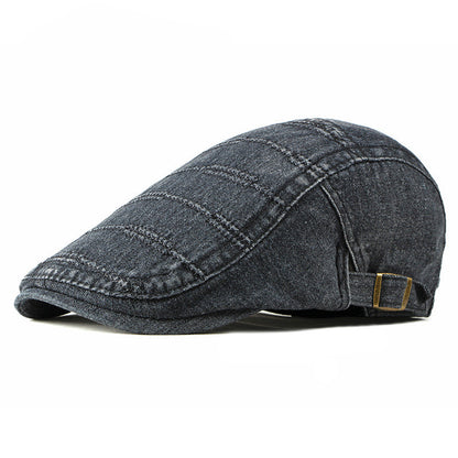 Fashion Washed Cowboy Hat Ladies Spring And Summer Casual Beret - Urban Caps 