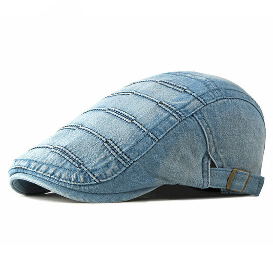 Fashion Washed Cowboy Hat Ladies Spring And Summer Casual Beret - Urban Caps 