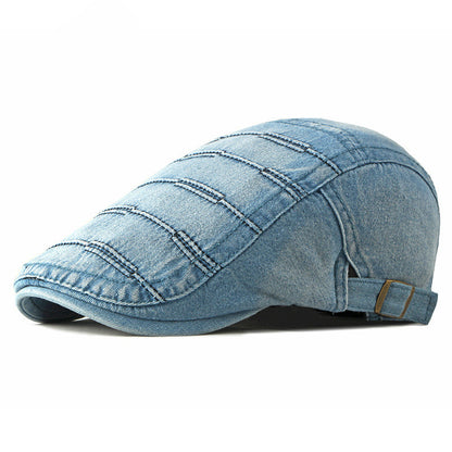 Fashion Washed Cowboy Hat Ladies Spring And Summer Casual Beret - Urban Caps 