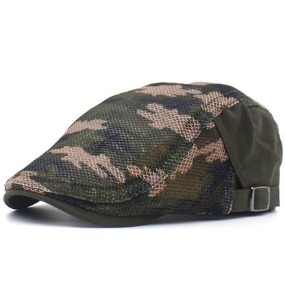 Camouflage Mesh Cloth Beret Men And Women Casual - Urban Caps 
