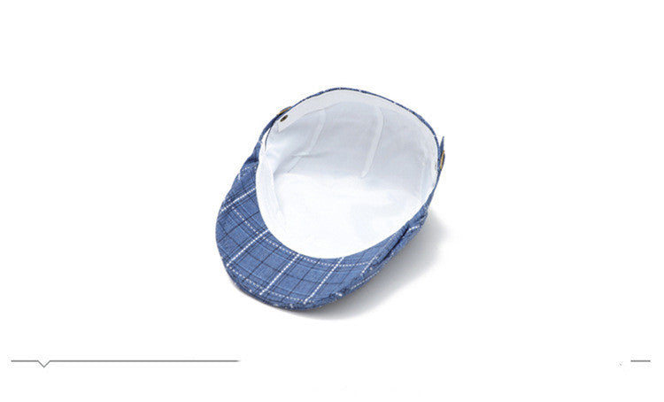 Peaked Cap Forward Cap Plaid Baseball Cap Visor Beret Sun Hat - Urban Caps 