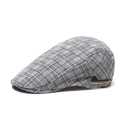 Peaked Cap Forward Cap Plaid Baseball Cap Visor Beret Sun Hat - Urban Caps 