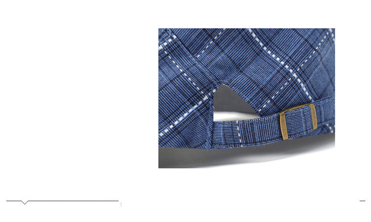 Peaked Cap Forward Cap Plaid Baseball Cap Visor Beret Sun Hat - Urban Caps 