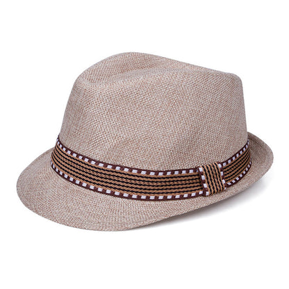 Hat Men's Sun Hat Spring And Summer Casual Fashion Jazz Hat Top Hat Outdoor Outing Beach Hat Gentleman Hat - Urban Caps 