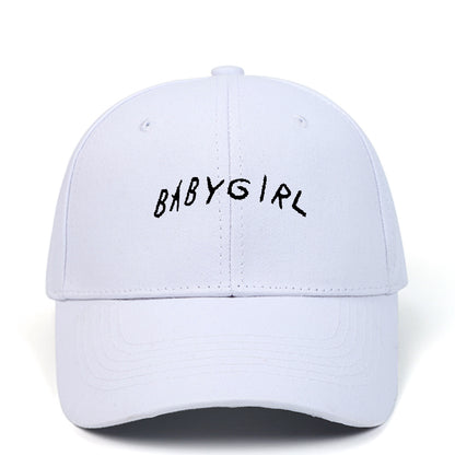 BABYGIRL Letter Embroidered Baseball Cap Spring New Product Cap Outdoor Sports Sun Visor - Urban Caps 