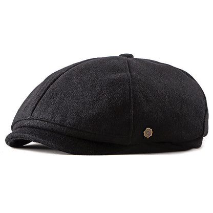 Foreign Trade New Style Men's Painter Hat Korean Fashion Cap British Retro Beret Octagonal Hat Female General - Urban Caps 