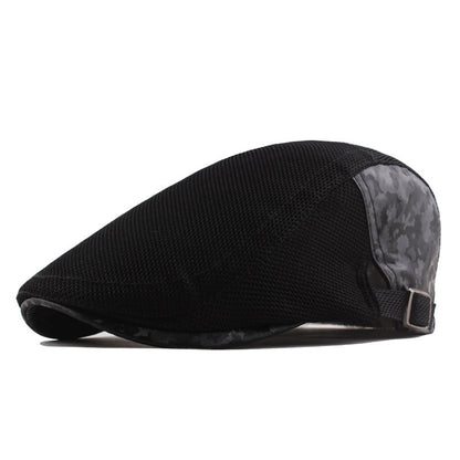 Spring And Summer Hollow Mesh Beret Men - Urban Caps 