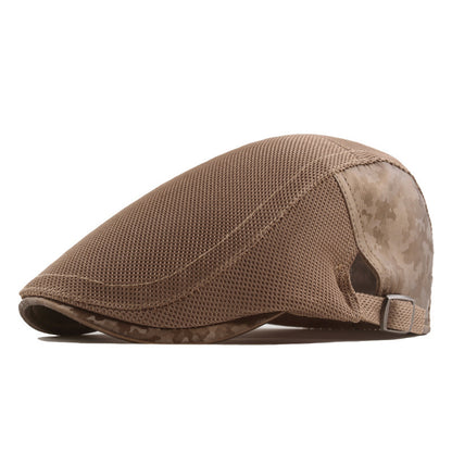 Spring And Summer Hollow Mesh Beret Men - Urban Caps 