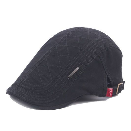 Hat Men'S Cotton Peaked Cap British Retro Beret Outdoor Sun Hat - Urban Caps 