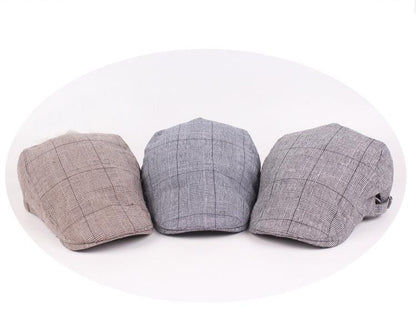 Comfortable And Fashionable Sunscreen Check Beret - Urban Caps 