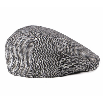 Men's Korean Fashion Simple Striped Beret - Urban Caps 