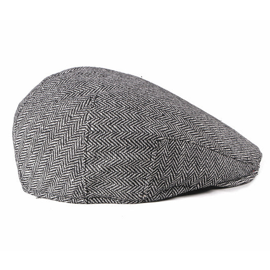Men's Korean Fashion Simple Striped Beret - Urban Caps 
