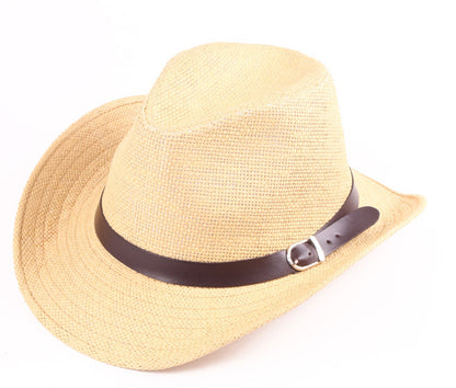 Summer Straw Weaving Along The Middle Of The Cowboy Hat Outdoors - Urban Caps 