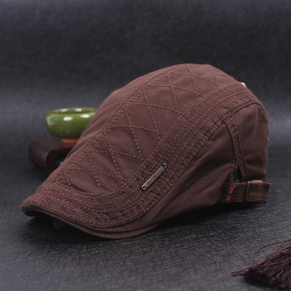 Men'S Monochrome Beret Youth Leisure Outing - Urban Caps 