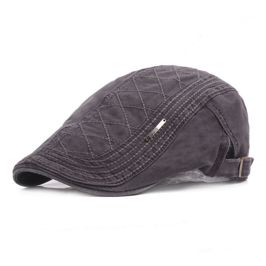 Men'S Monochrome Beret Youth Leisure Outing - Urban Caps 