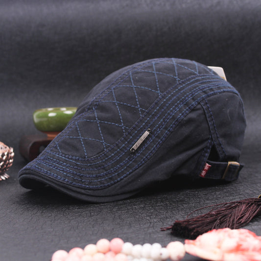 Men'S Monochrome Beret Youth Leisure Outing - Urban Caps 