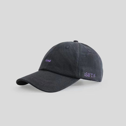 Letter Embroidered Baseball Cap - Urban Caps 