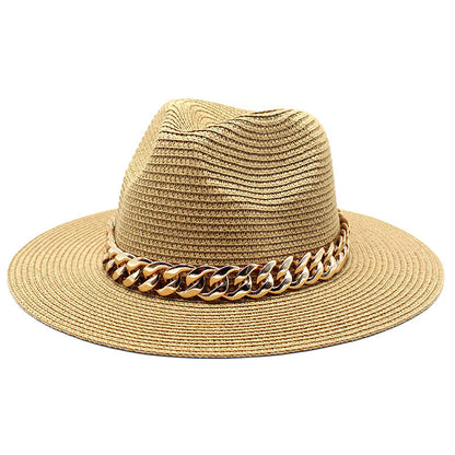 Men's Beach-Ready Khaki and Black Summer Hat - Urban Caps 