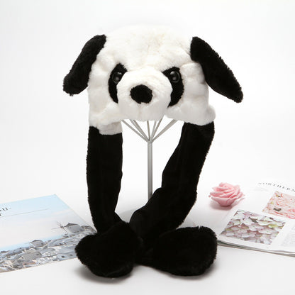 Moving Rabbit Ear Hat Net Red Cute Airbag Hat Pinch Long Ears - Urban Caps 