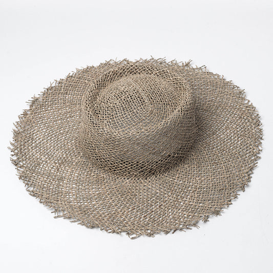Women's Breathable Green Straw Beach Sun Hat - Urban Caps 