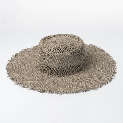 Women's Breathable Green Straw Beach Sun Hat - Urban Caps 