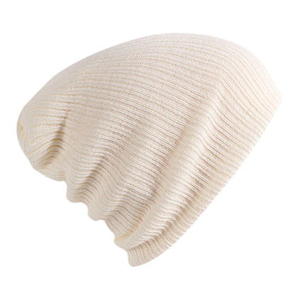 Solid Color Striped Woolen Hat - Urban Caps 