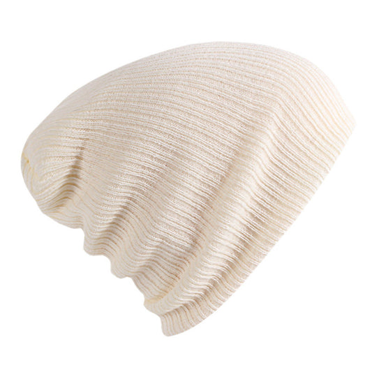 Solid Color Striped Woolen Hat - Urban Caps 