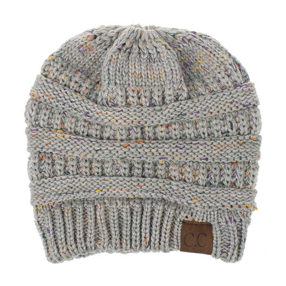 INS Colored Thread Variegated Hat Woolen Knitted Hat - Urban Caps 