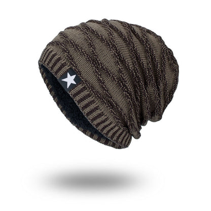 Five-star men's knitted hat - Urban Caps 