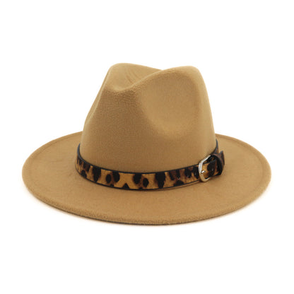 Fedora hat leopard print hat - Urban Caps 
