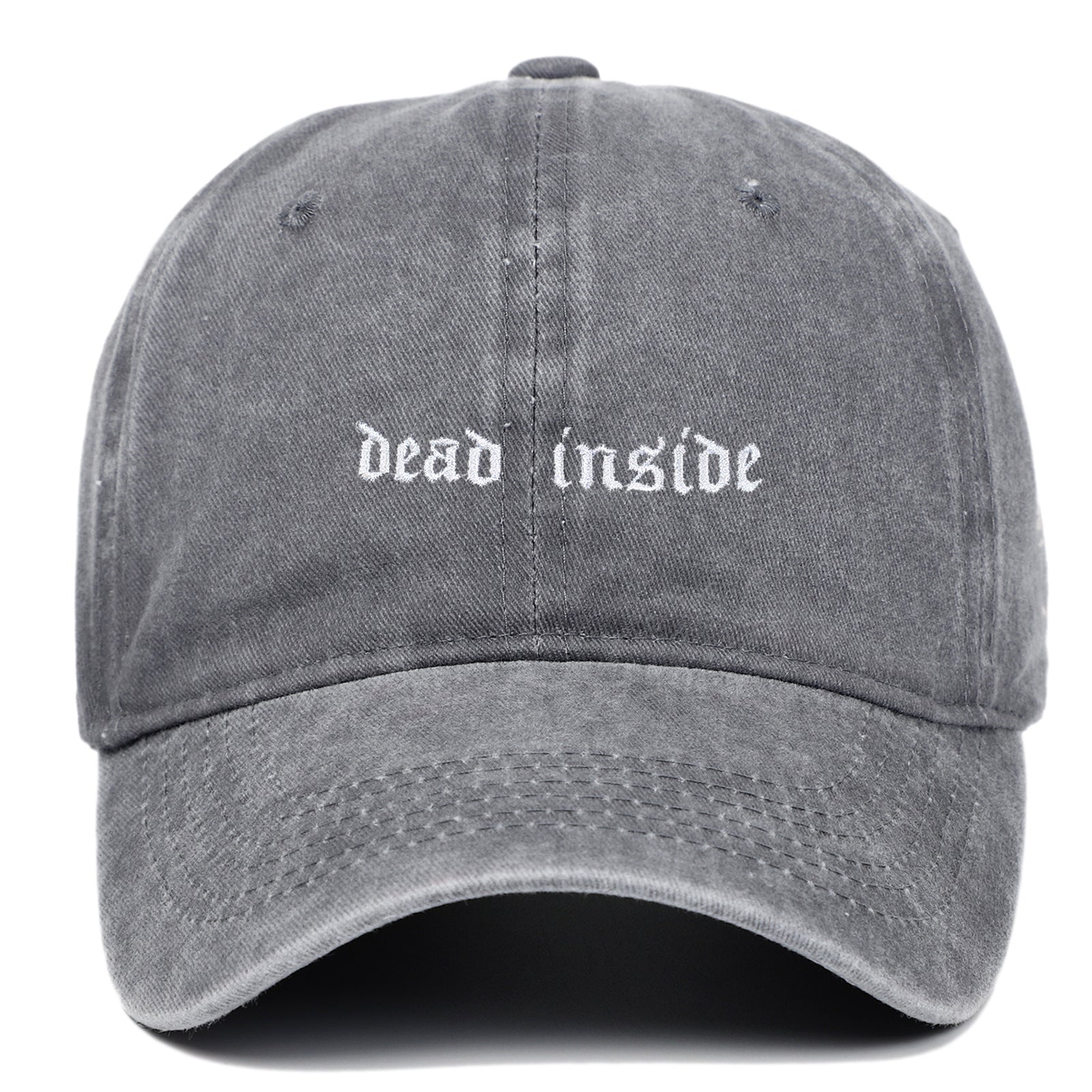 Dead inside Embroidered Baseball Cap Cotton