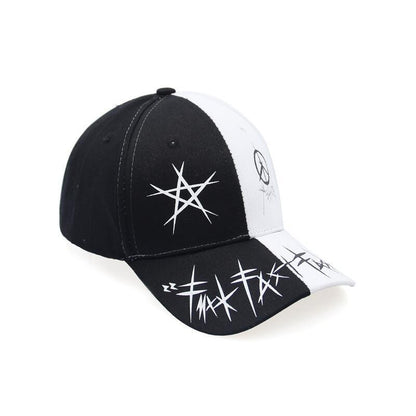 Custom Graffiti Snapback Baseball Caps Black And White Patchwork Men Women Hip Hop Fashion Casual Hat - Urban Caps 