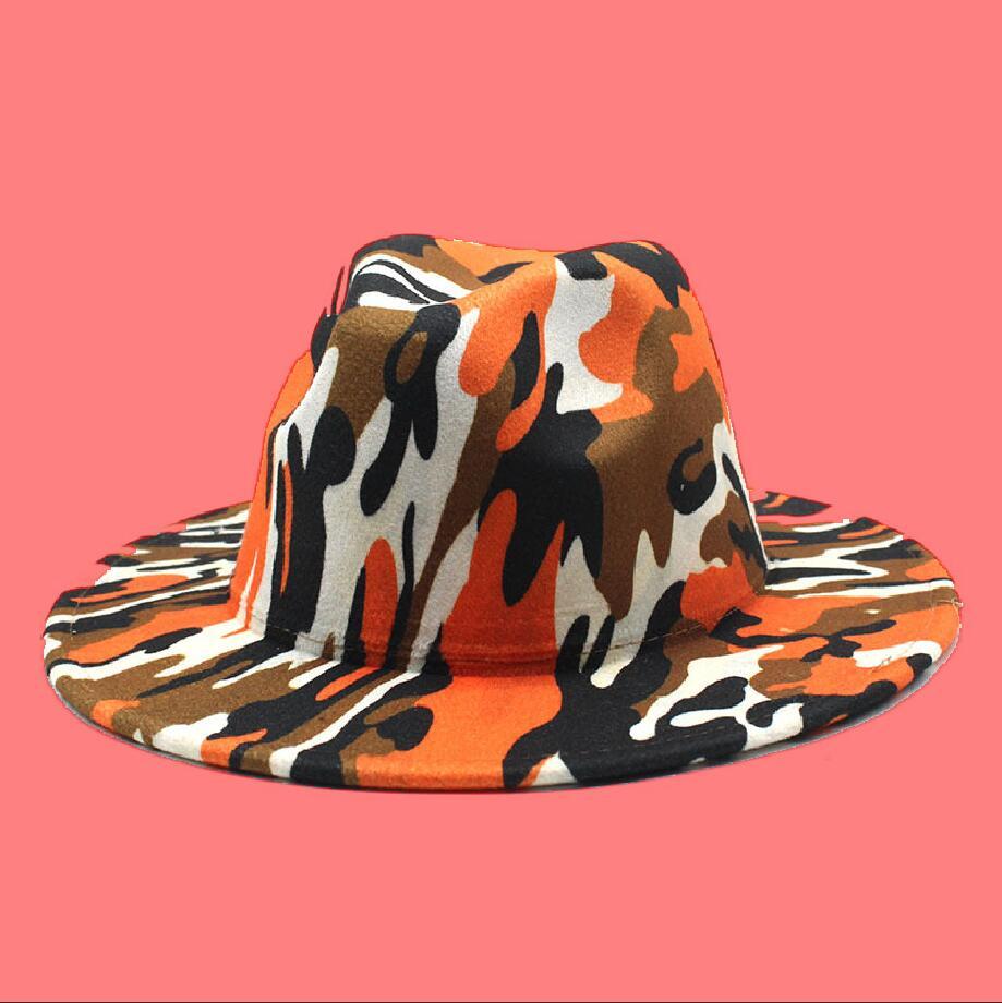 Cowboy Hat With Rolled Brim Striped Soft Woolen