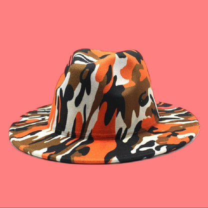 Cowboy Hat With Rolled Brim Striped Soft Woolen - Urban Caps 