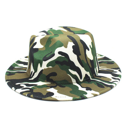 Cowboy Hat With Rolled Brim Striped Soft Woolen - Urban Caps 