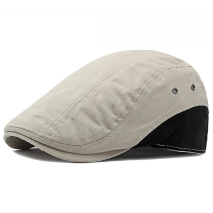 British Retro Lightweight Summer Beret – Adjustable Flat Top Cap - Urban Caps 
