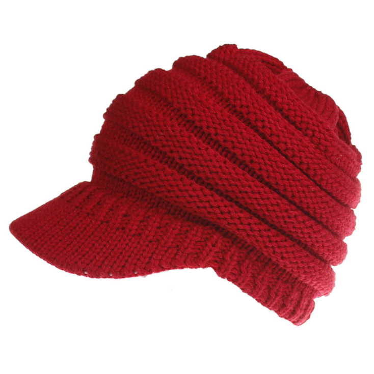 Cozy Knit Ponytail Beanies for Women: Autumn-Winter Warmth