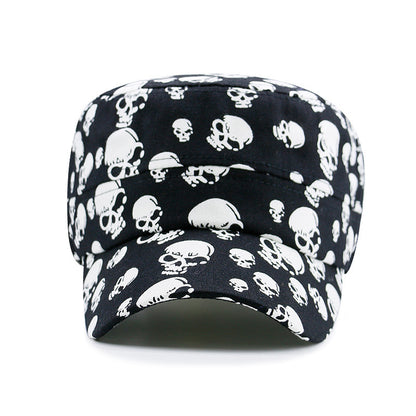 Spring And Summer Multi-skull Printed Outdoor Leisure Hipster Military Cap - Urban Caps 