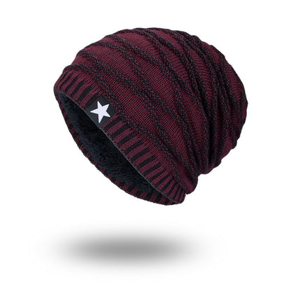 Five-star men's knitted hat - Urban Caps 