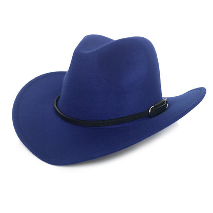 Vintage Autumn And Winter Men's Woolen Western Cowboy Hat - Urban Caps 