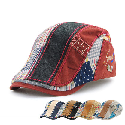 Vintage Stitching Beret Cap - Urban Caps 