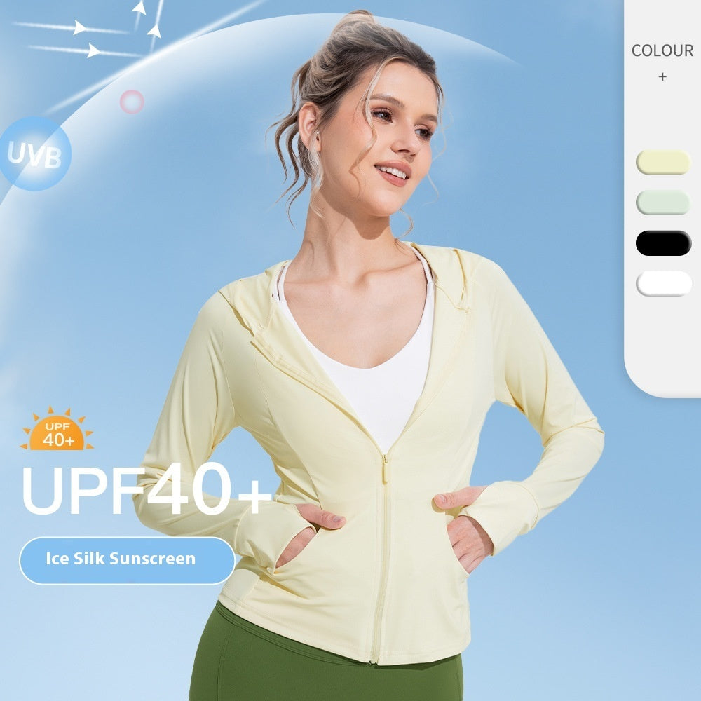 Women’s Cooling UV Protection Jacket NZ | Lightweight Ice Silk Hooded Sun Jacket