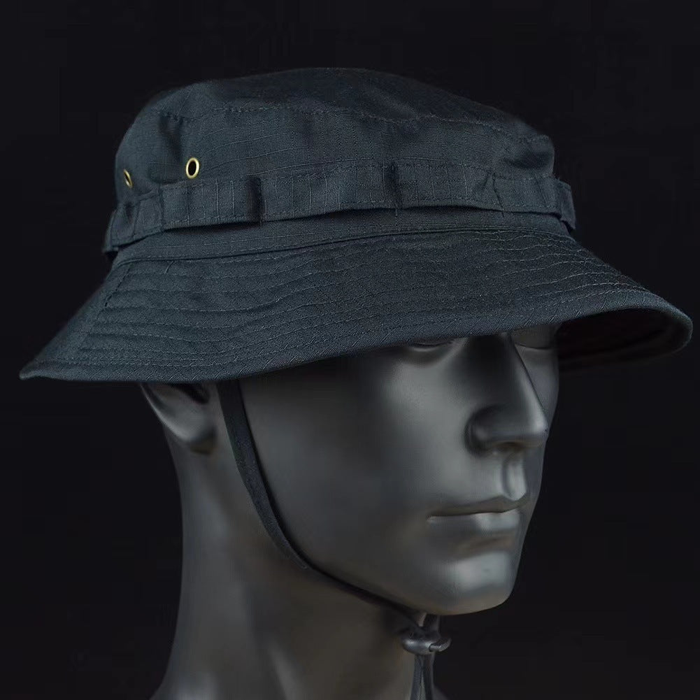 Outdoor Mountaineering Tactics Camouflage Cloth Round Hat - Urban Caps 