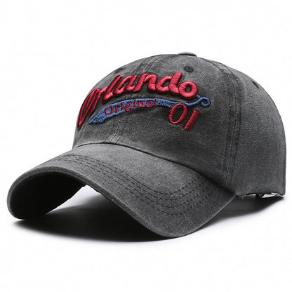 Baseball Cap Women's American-style Face-looking A Little Retro Washed Men's - Urban Caps 
