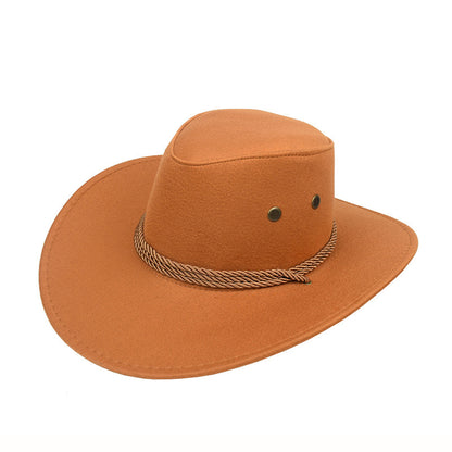 Cowboy Hat Spring And Summer Outdoor Sun Hat Men's Horse Riding Beach Hat - Urban Caps 