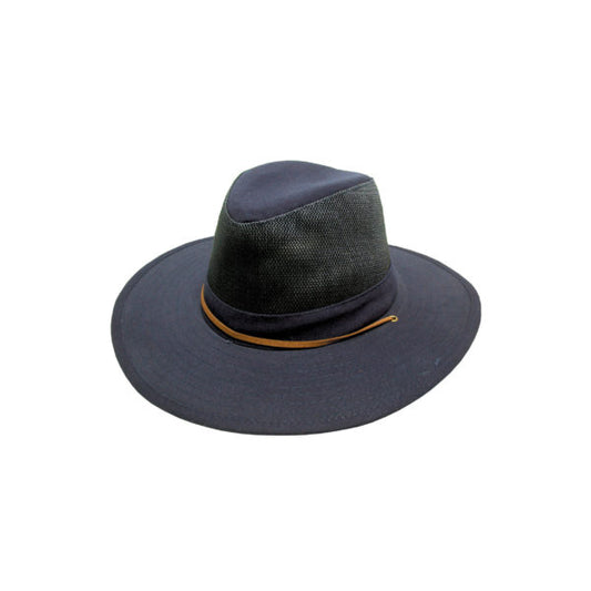 Hank – Brushed Cotton Hat with Mesh Vent and Structured Brim