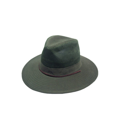 Hank – Brushed Cotton Hat with Mesh Vent and Structured Brim